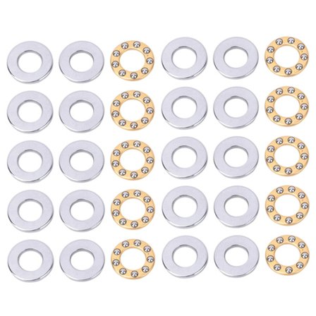 10 stk. Aksiale Miniature Høj Præcision Flade Kuglelejer F6-12M 6x12x4,5mm