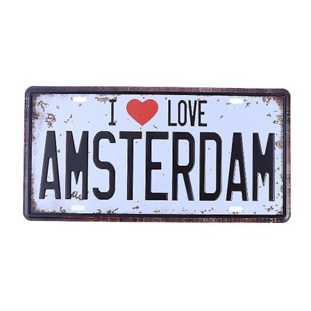 1 stk. Maleri Sandhed Tin Mode Jern Vintage Dekorativ Holdbar Enkel Skilte