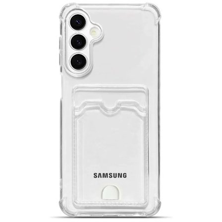 Kompatibel med Samsung A17 Transparent Cover med Kortholder