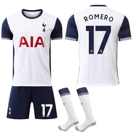 2024-2025 Tottenham Hotspur Barn Hemma Fotbollströja Nr.17 ROMERO