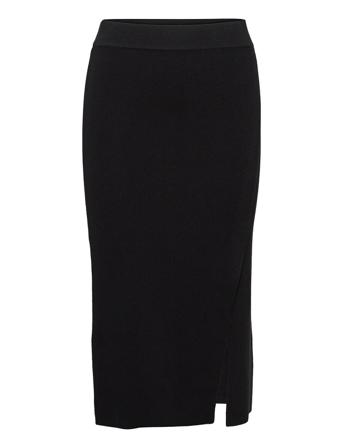 Mentha Knit Skirt Black Second Female