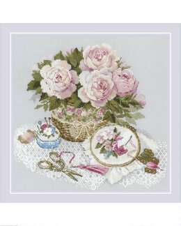 Broderikit Billede Tid til broderi - Riolis