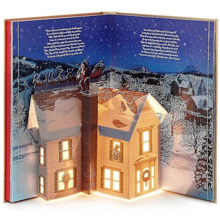 The Night Before Christmas Pop-up Bok, The Night Before Christmas Pop-up Bok Ljus & Ljud, Sagoböcker För Barn-hao