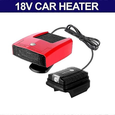4 i 1, 200W bilvarmer elektrisk kjølingsoppvarmingsvifte elektrisk frontruteavrimmer avriming egnet for MT18v batteri (uten batteri og lader)