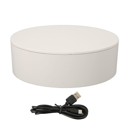 360 graders roterende display stativ 5 kg maksimal belastning automatisk elektrisk roterende drejeskive til smykkefotograferingsprodukter urkop