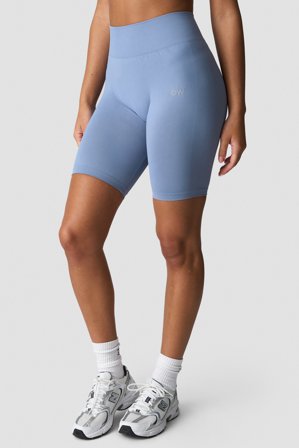 ICANIWILL - Define Seamless Biker Shorts Wmn Metal Blue - Damer - Træningstøj fra ICIW