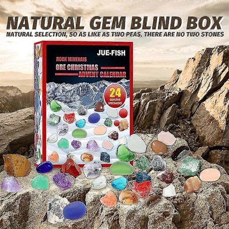 Julekalender, 24 dager natursteins gaveeske, 2024 Julekalender