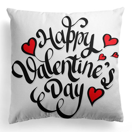 Alla hjärtans dag Kuddfodral 45x45 cm för heminredning Blomma Rött Hjärta Prydnadskuddar Dekorativa Kuddfodral Alla hjärtans dag Dekorationer