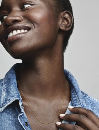 Pandora 14K Gold-Plated Necklace With Sliding Clasp - Gold - 60 CM