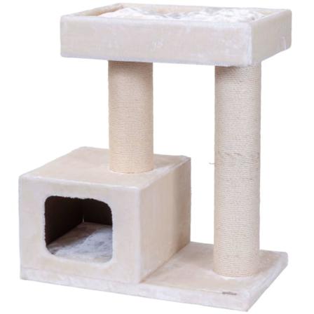 Quapas! Katt Klösträd Bandit Gräddvit 76x45x82 Cm Creme