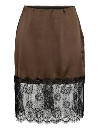 NOISY MAY | Nminferno Mw Short Satin Lace Skirt | L