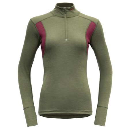 Devold Hiking Woman Half Zip Neck Women base layer tops Green XL