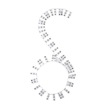 88 Näppäimen Irrotettavat Pianon Näppäimistötarrat Nuottirivi-Tarrat Aloittelijoille ja Opiskelijoille