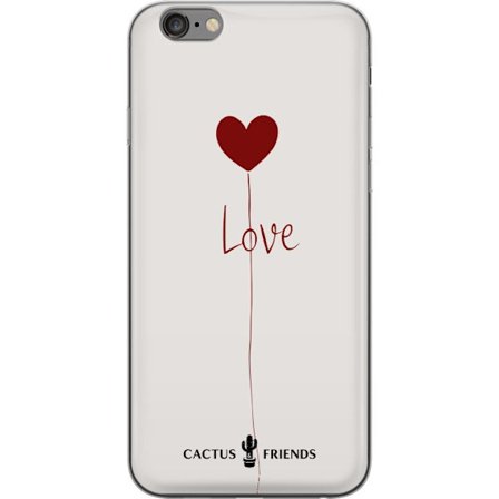 Yhteensopiva Puhelinkuori Apple Apple iPhone 6 Plus Cactus and Friends - Love Balloon Minimal