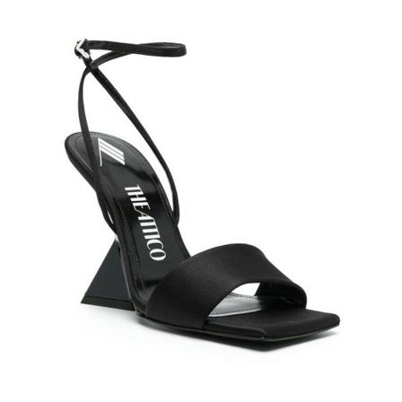 The Attico, 228Ws 513 V015 Wedges Czarny, Kobieta, Rozmiar: 37 EU