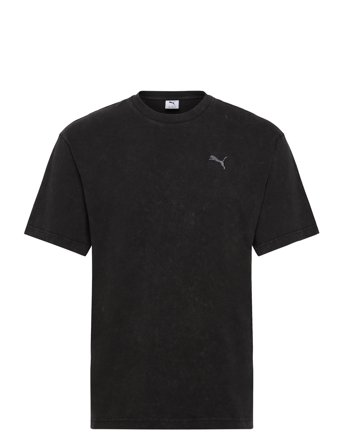 PUMA Ess Elevated Relaxed Wash Tee - Black - L