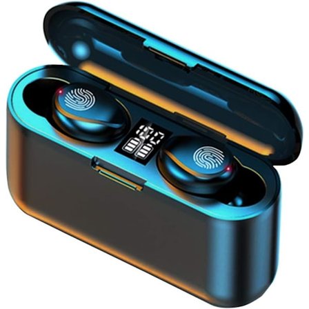 Sann trådlösa hörlurar TWS Stereo Hörlurar BT 5.0 Touchkontroll 1200mAh Brusreduceringsteknik CVC8.0 Inbyggd mikrofon