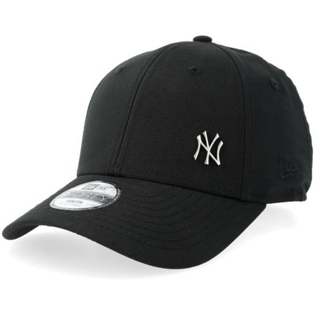 New Era - MLB Svart adjustable Keps - Kids New York Yankees Flawless 9FORTY Black Adjustable @ Hatstore