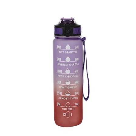 Vattenflaska Sport Drickskopp Plast Vattenkopp 1000ML