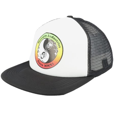 Hoonigan - White trucker Caps - Pitted Hat White/Black Trucker @ Hatstore