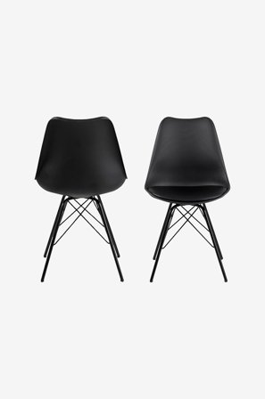 Homeroom Collection - Adina 2-pack matstol - Svart - Stolar - Från Homeroom