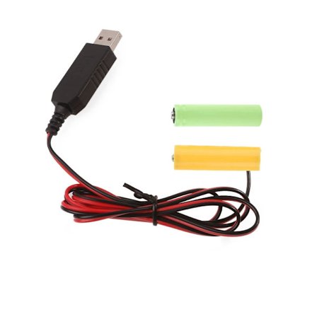 5V2A USB til 3V AAA Dummy batteriadapter Bytter ut 3STK 1,5V batterier for lommelykter Leketøy Fjernkontroll LED-lys