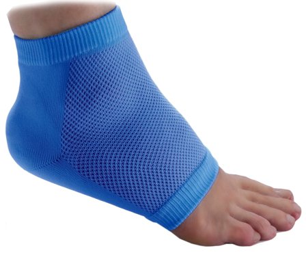 Basisfot gnagsårsokk blå str M 1 par