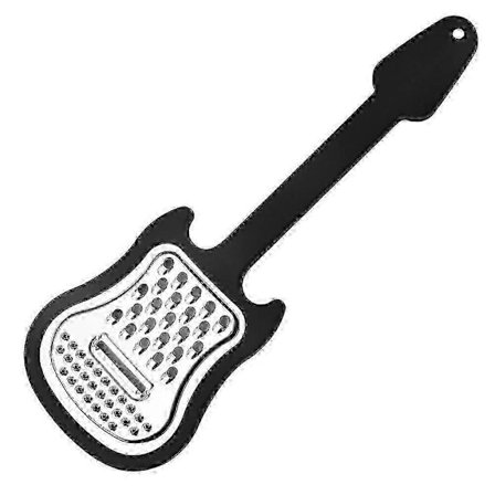 Melonskræller i rustfrit stål formet som en guitar, frugtskræller, kreativ kartoffelskræller til husholdningen, køkkenredskab
