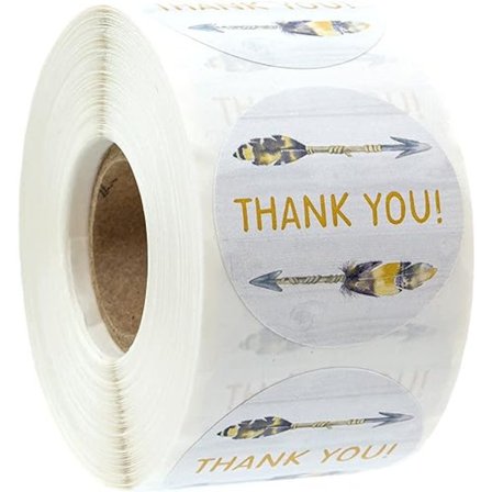 Arrow Tack Stickers - 1" Cirkulära Etiketter/1500 Per Förpackning Bohemi