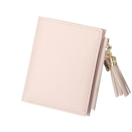Små Plånböcker För Kvinnor Bifold Slim Myntväska Pink