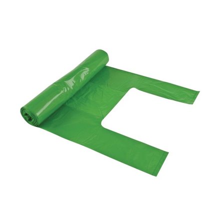 POLYNOVA Papperskorgspåse knyt opt. 30L 35my grön 25/rl - Lyreco - Städ och hygien - Påsar och säckar - Plastsäckar