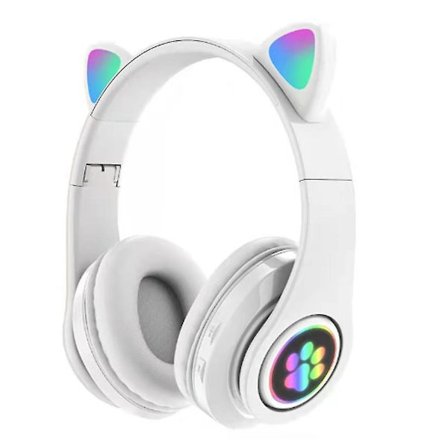 B39 Söta Öron Gaming Hörlurar Bluetooth-kompatibla Trådlösa Headset Med Mikrofon Stereo Musik Vikbara