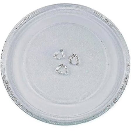24,5 cm Universal Mikrobølgeovn Drejetallerken Glasplade Med 3 Fiksturer - ZZY [DB]