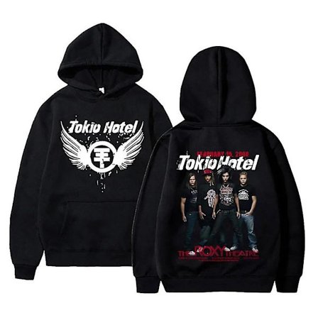 Tokio Hotel Hoodies Rockband Pullovers Bill Kaulitz Tryckad Sweatshirt Kaulitz 89 Hoodie Y2k Streetwear Tokio Hotel Sweatshirts