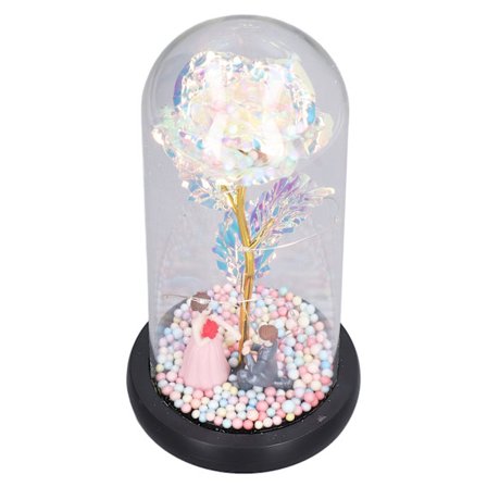 LED Rose Nattlys Fargerik Bryllup Valentinsgave Soveromsdekorasjon