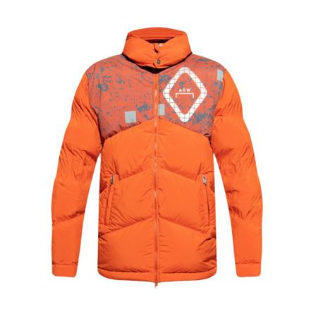 A-Cold-Wall, Hooded down jacket Oranje, Heren, Maat:S