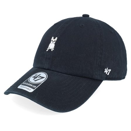 47 Brand - Black unconstructed Czapka Z Daszkiem - Dog Base Runner Icon 47 Clean Up Black Dad Cap @ Hatstore