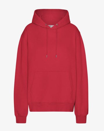 Classic Organic Hood - Scarlet Red - Female - M