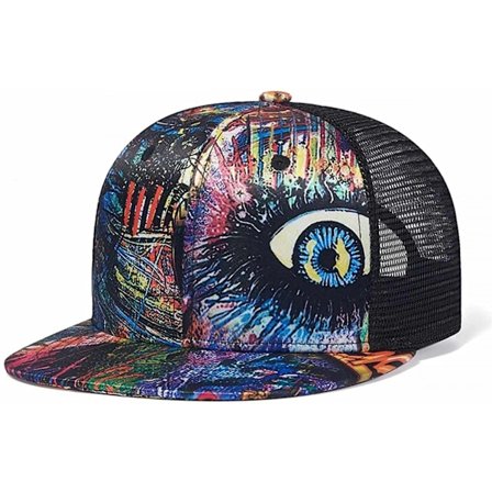 AVEKI Mesh Trucker Hats, Outdoor Snapback Dad Hat, Hip Hop Män Kvinnor Justerbara Basebollkepsar