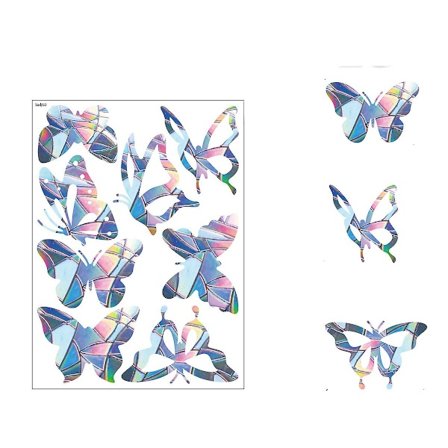 Reflekterande Fönsterdekaler mot Fåglar 8-pack