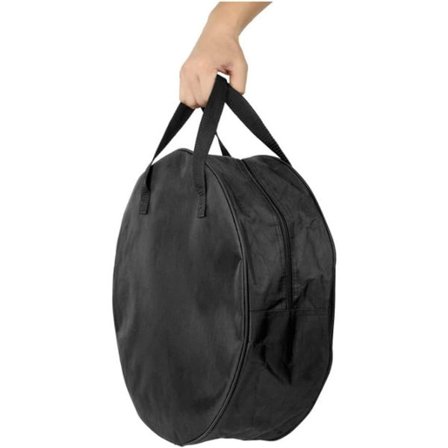 Rund Kabeloppbevaringspose - Kabelhåndteringspose - Svart