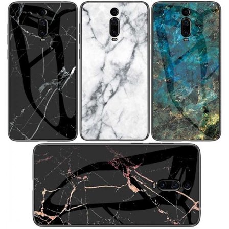 Xiaomi Mi 9T / 9T Pro Marble Shell 9H Tempered Glass Back Glassback V2
