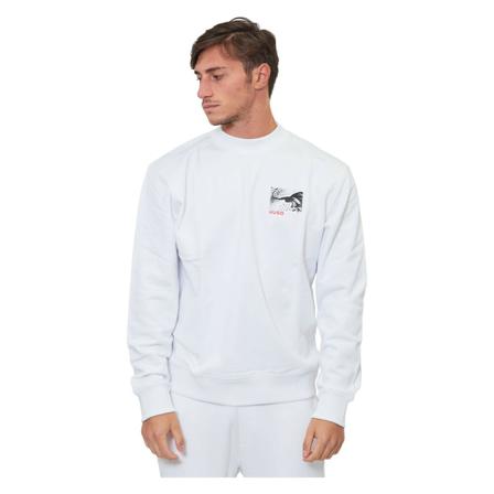 Hugo Boss, Sweatshirts Biały, Mężczyzna, Rozmiar: M