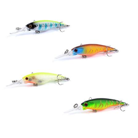 4-pack Wobblers Medium 80 Mm - Olika Färger Blå
