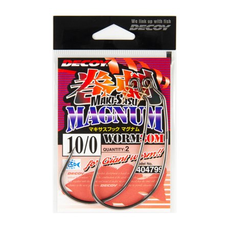 Decoy Worm30M Makisasu Hook Magnum, #8/0