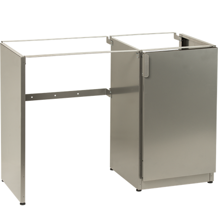 Nimo TB 1200 HTUT Vaskebænk titan, højre, Vaskerum