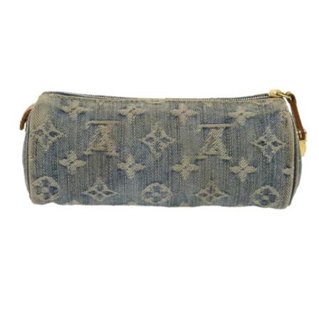 Louis Vuitton Vintage, Pre-owned Denim Speedy Blauw, Dames, Maat:ONE Size