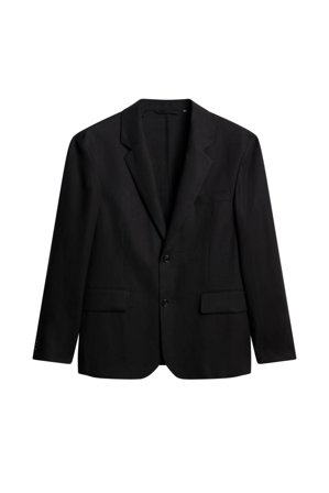 J.Lindeberg - Alban U Super Linen Blazer - Black - Homme - 50R