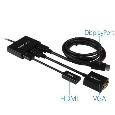 StarTech 3 Port DisplayPort MST Hub - 4K 30Hz - DisplayPort to DisplayPort Multi Monitor Splitter for 3 DP Monitor Setup (MSTDP123DP) - Videosplitter