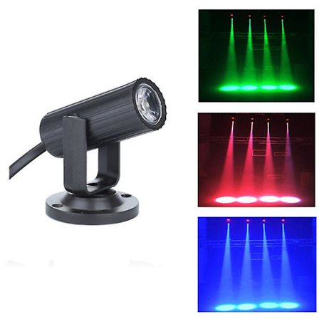 RGBW 1W LED-scenbelysning Spin Pinspot Light Beam Spotlight Party DJ Disco DMX (FMY)